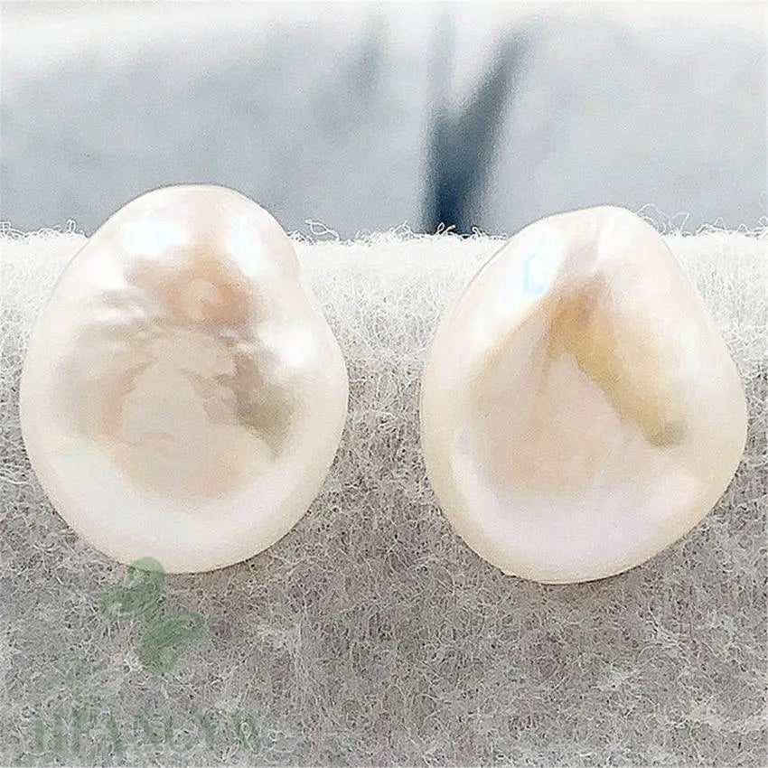 Boucles d'oreilles perles baroque 14K