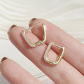 Boucles d'oreilles Fatiha 14k plaqué or