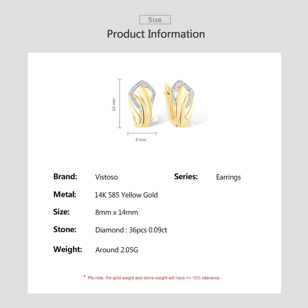 Boucles d'oreilles Madame or 14k