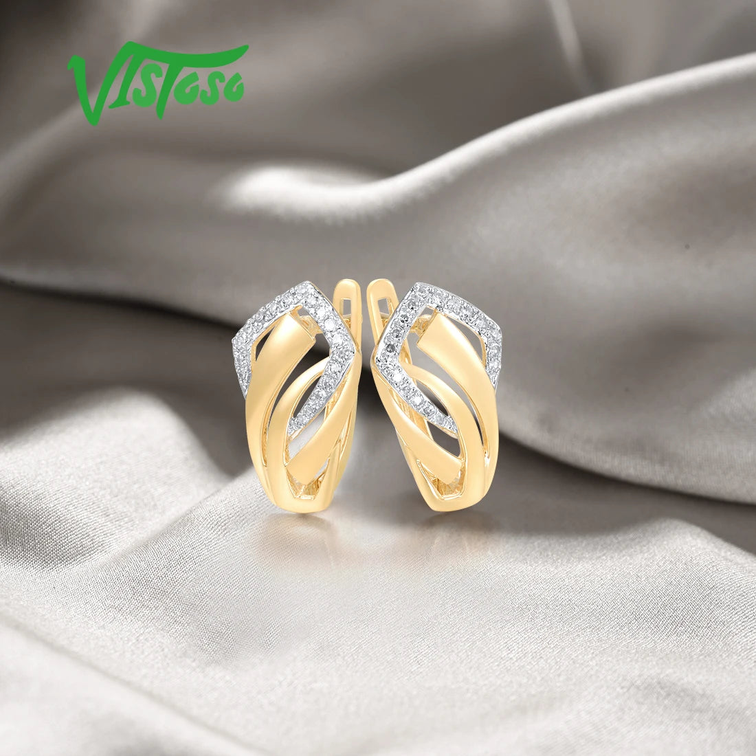 Boucles d'oreilles Madame or 14k