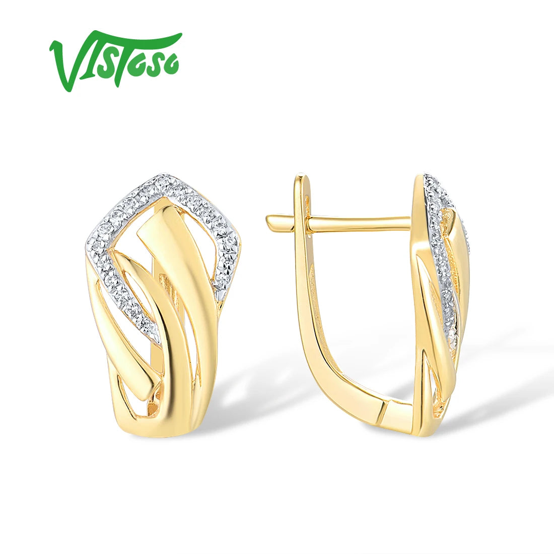 Boucles d'oreilles Madame or 14k