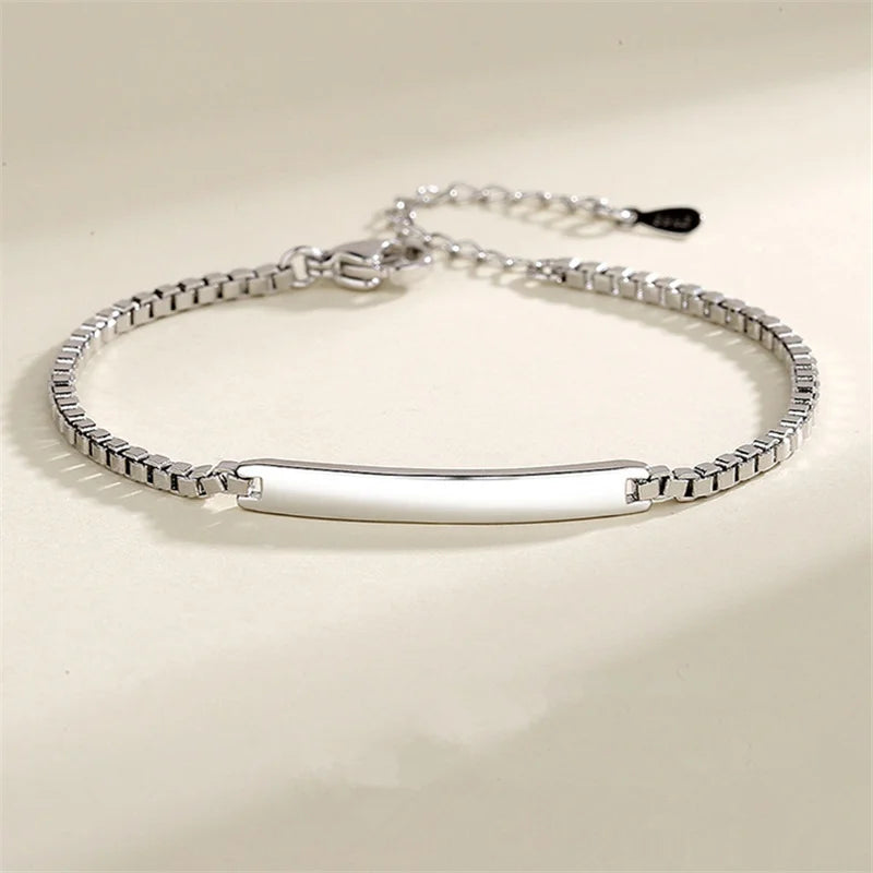 Bracelet couple Blake argent