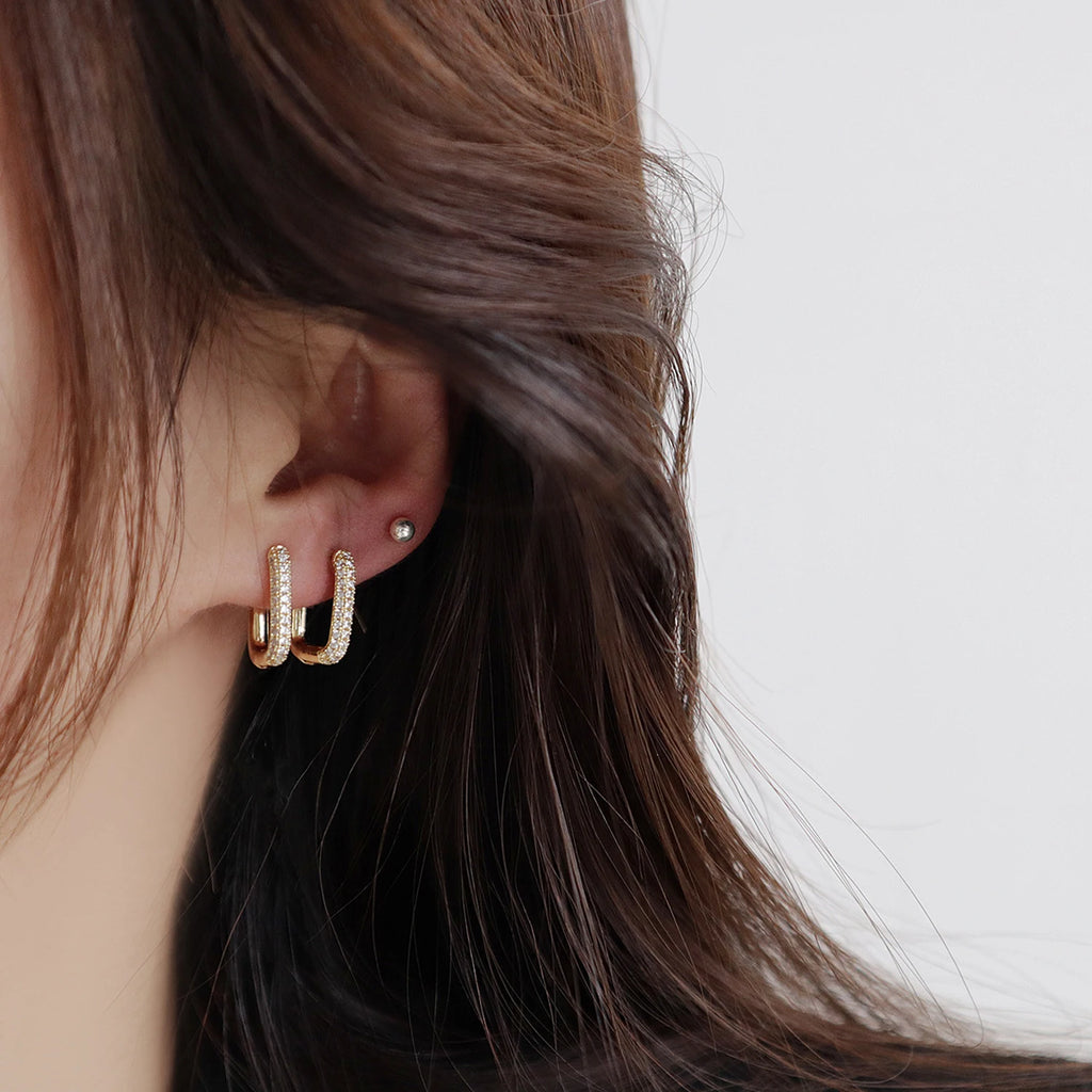 Boucles d'oreilles Fatiha 14k plaqué or