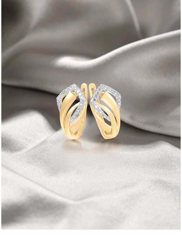 Boucles d'oreilles Madame or 14k