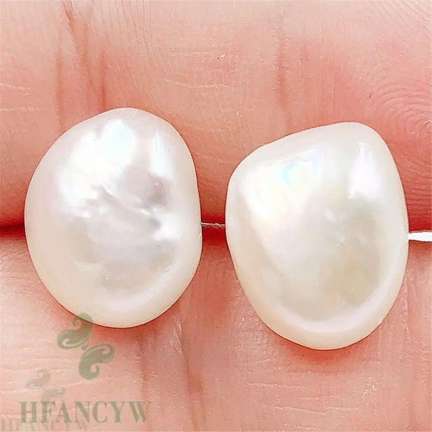 Boucles d'oreilles perles baroque 14K