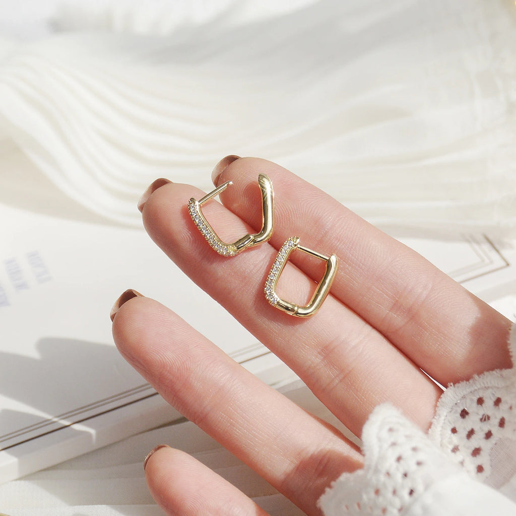 Boucles d'oreilles Fatiha 14k plaqué or