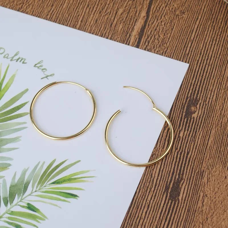 Boucles d'oreilles Samia argent ou plaqué or 24K