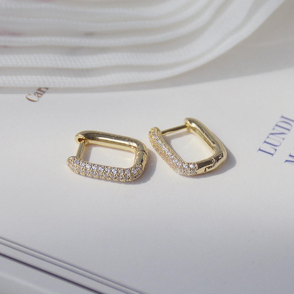 Boucles d'oreilles Fatiha 14k plaqué or