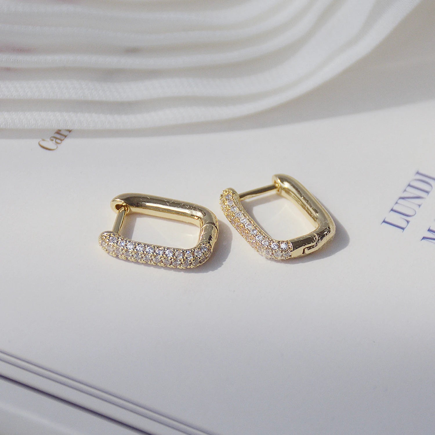 Boucles d'oreilles Fatiha 14k plaqué or