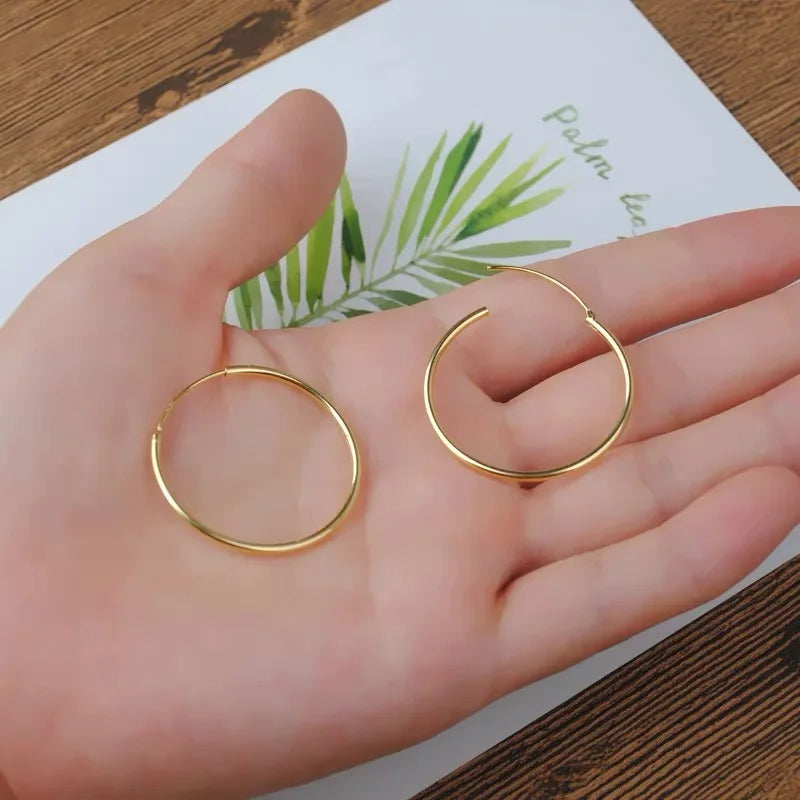 Boucles d'oreilles Samia argent ou plaqué or 24K