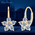 Boucles d'oreilles Live argent et moissanite diamand