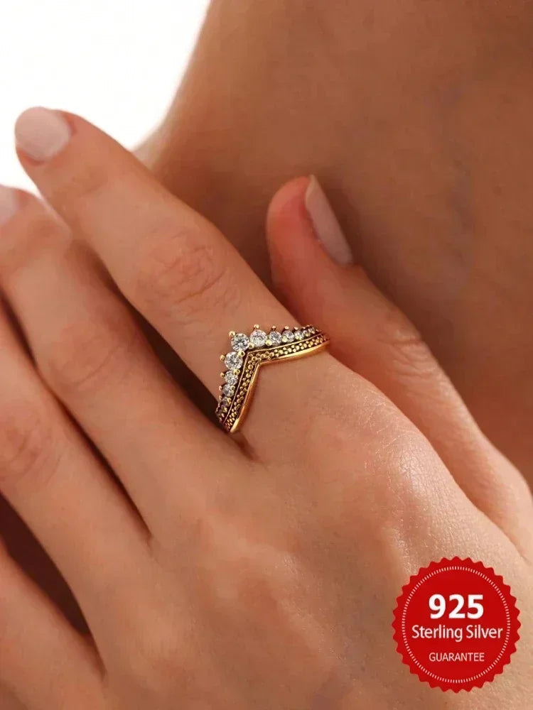 Bague African Queen argent zirconium