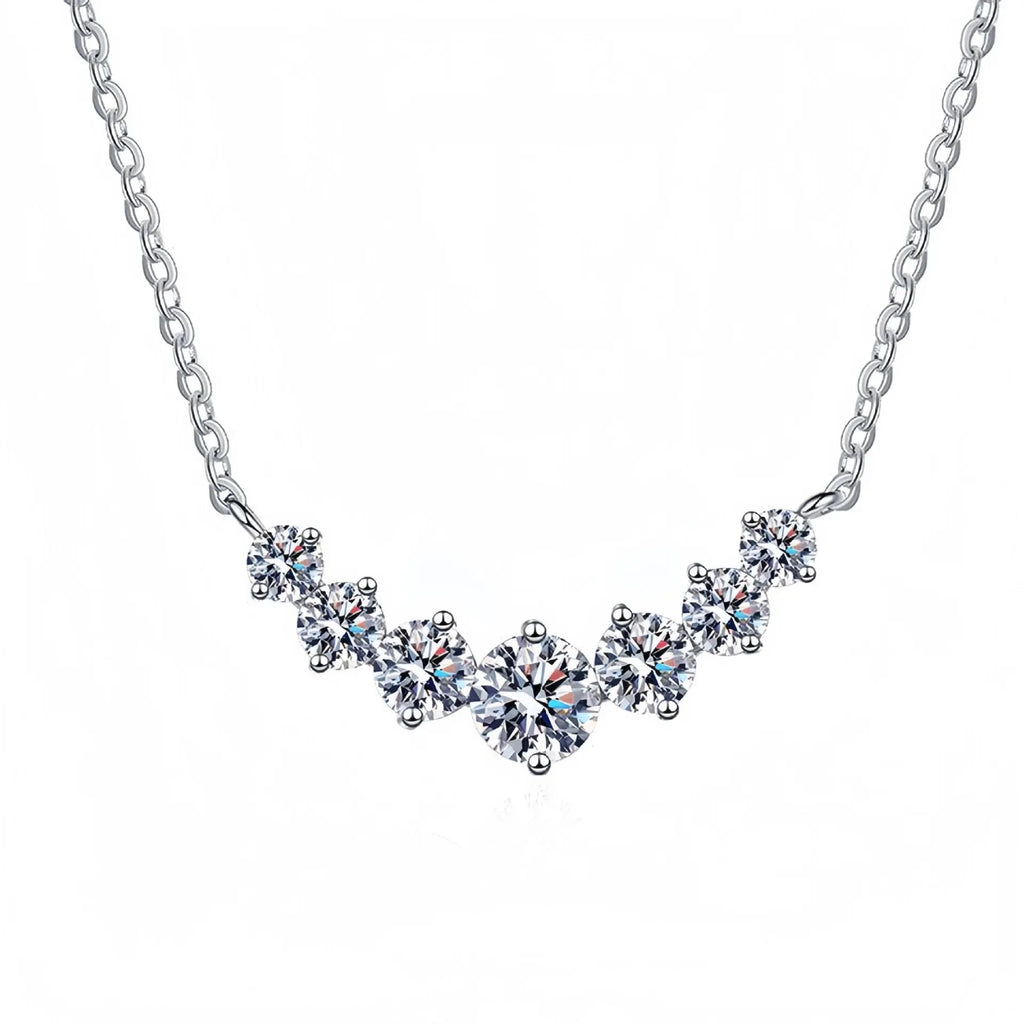 Collier Charlie argent et zirconium
