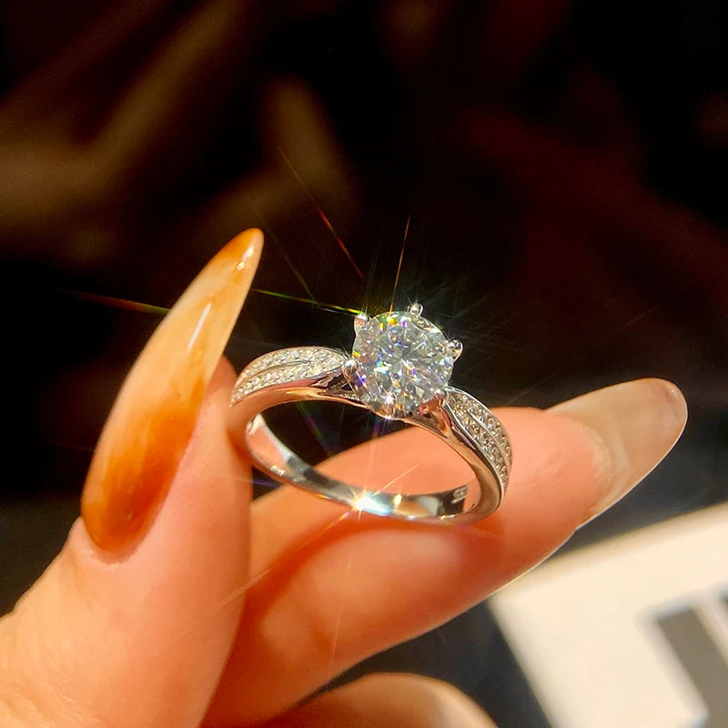 Bague Yes argent moissanite