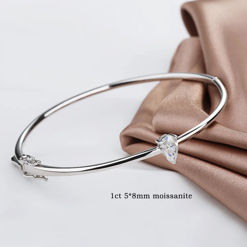 Bracelet Théodora argent moissanite véritable