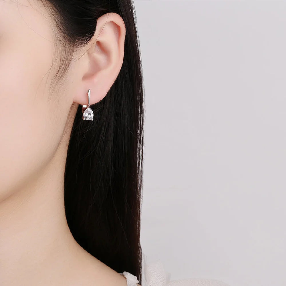 Boucles d'oreilles Lia argent zirconium