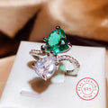 Bague Dualy argent zirconium