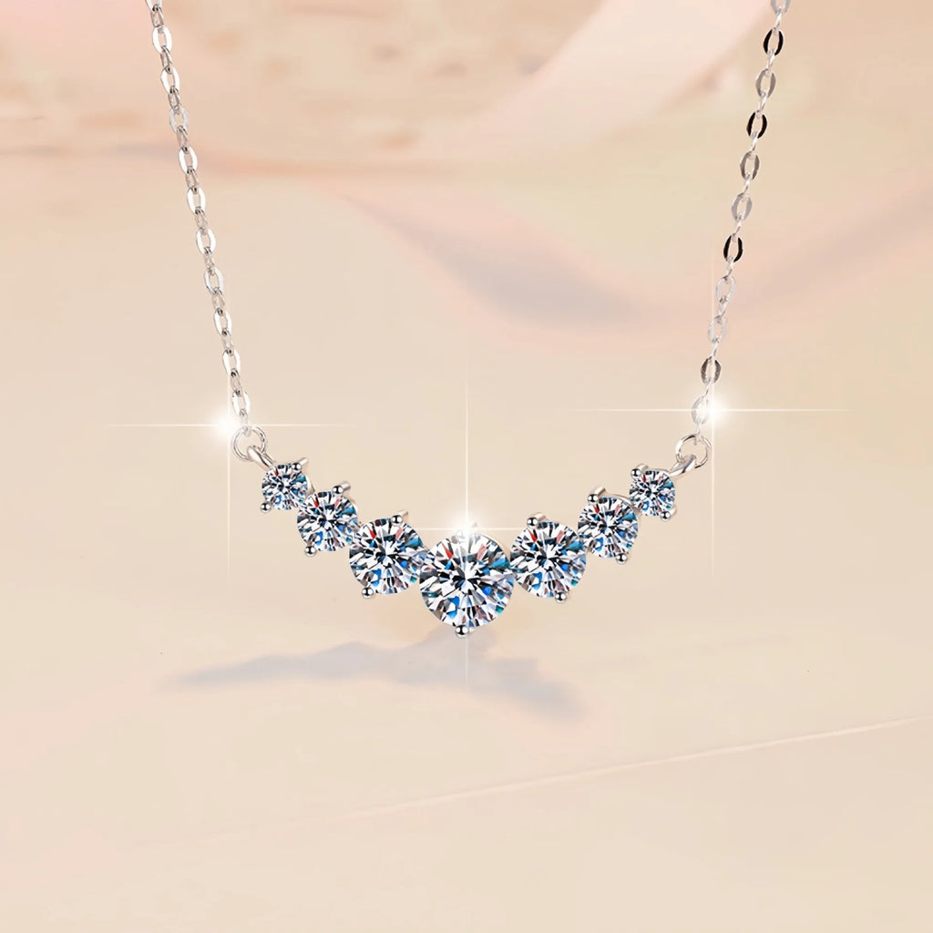 Collier Charlie argent et zirconium