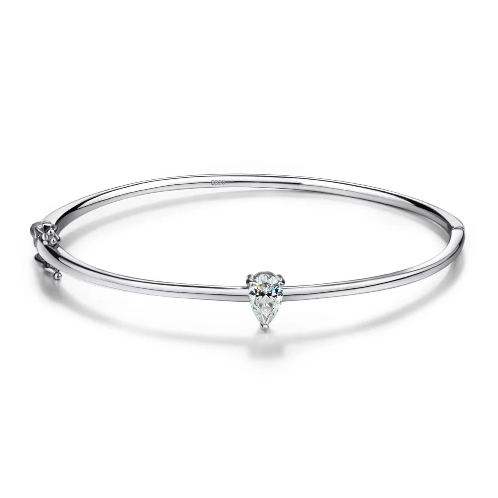 Bracelet Théodora argent moissanite véritable