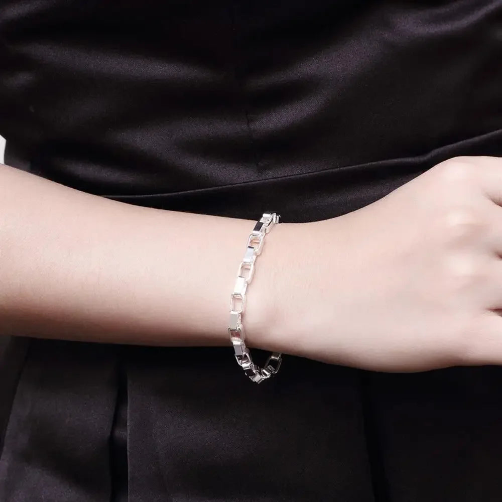 Bracelet et collier Nathanaël Homme argent