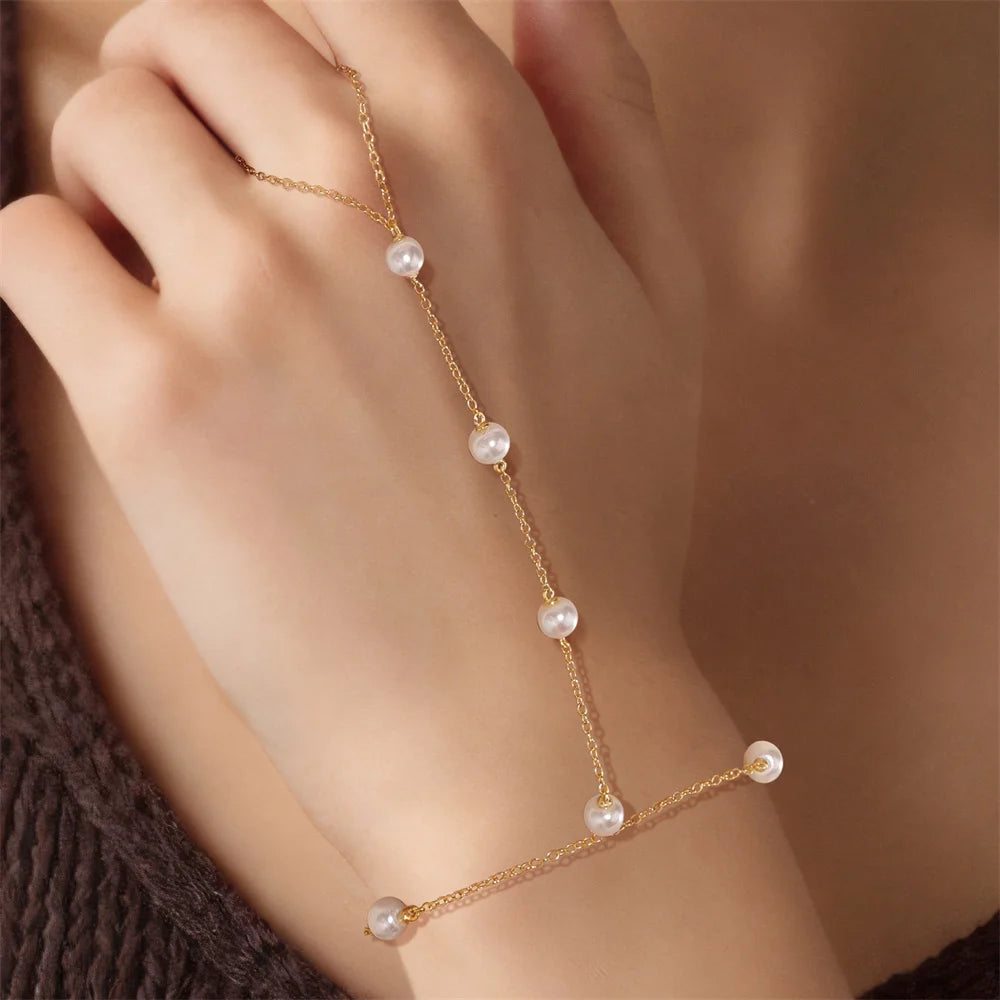Bracelet bague Zineb argent zirconium