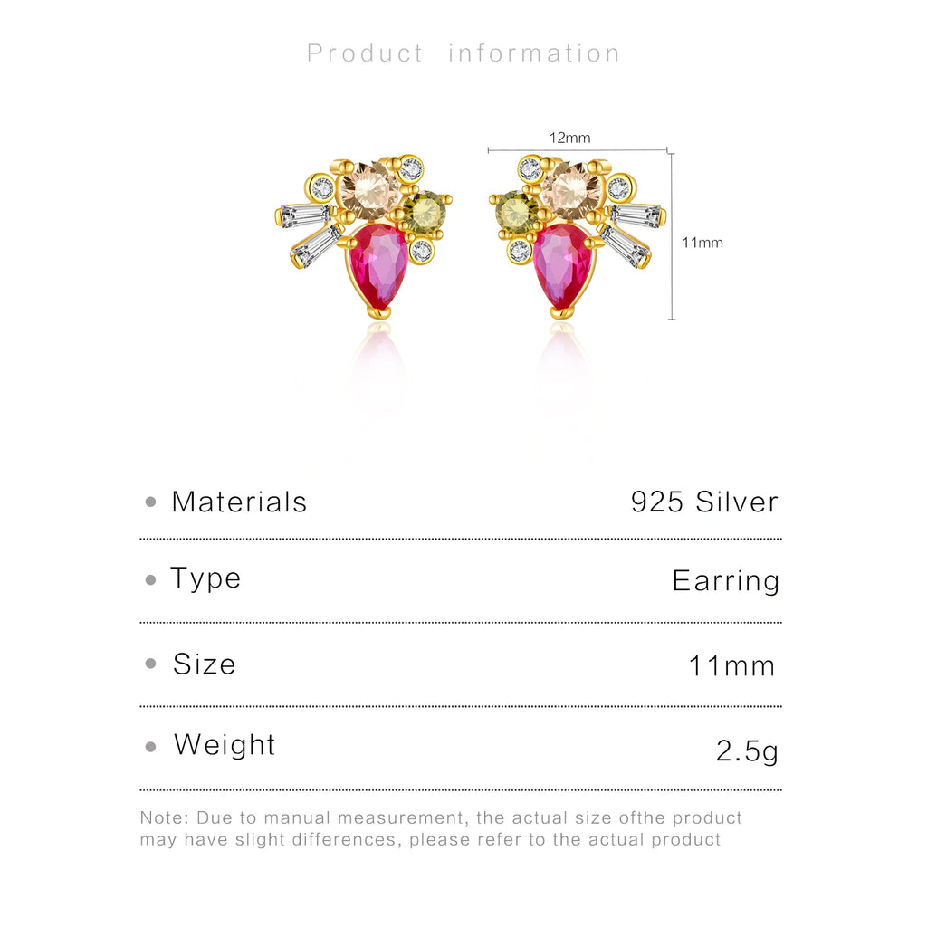 Boucles d'oreilles Paola argent zirconium