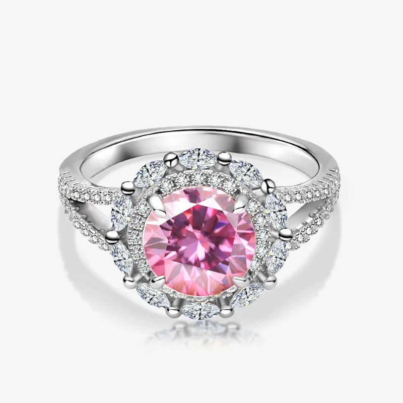 Bague Lovely argent et moissanite diamand