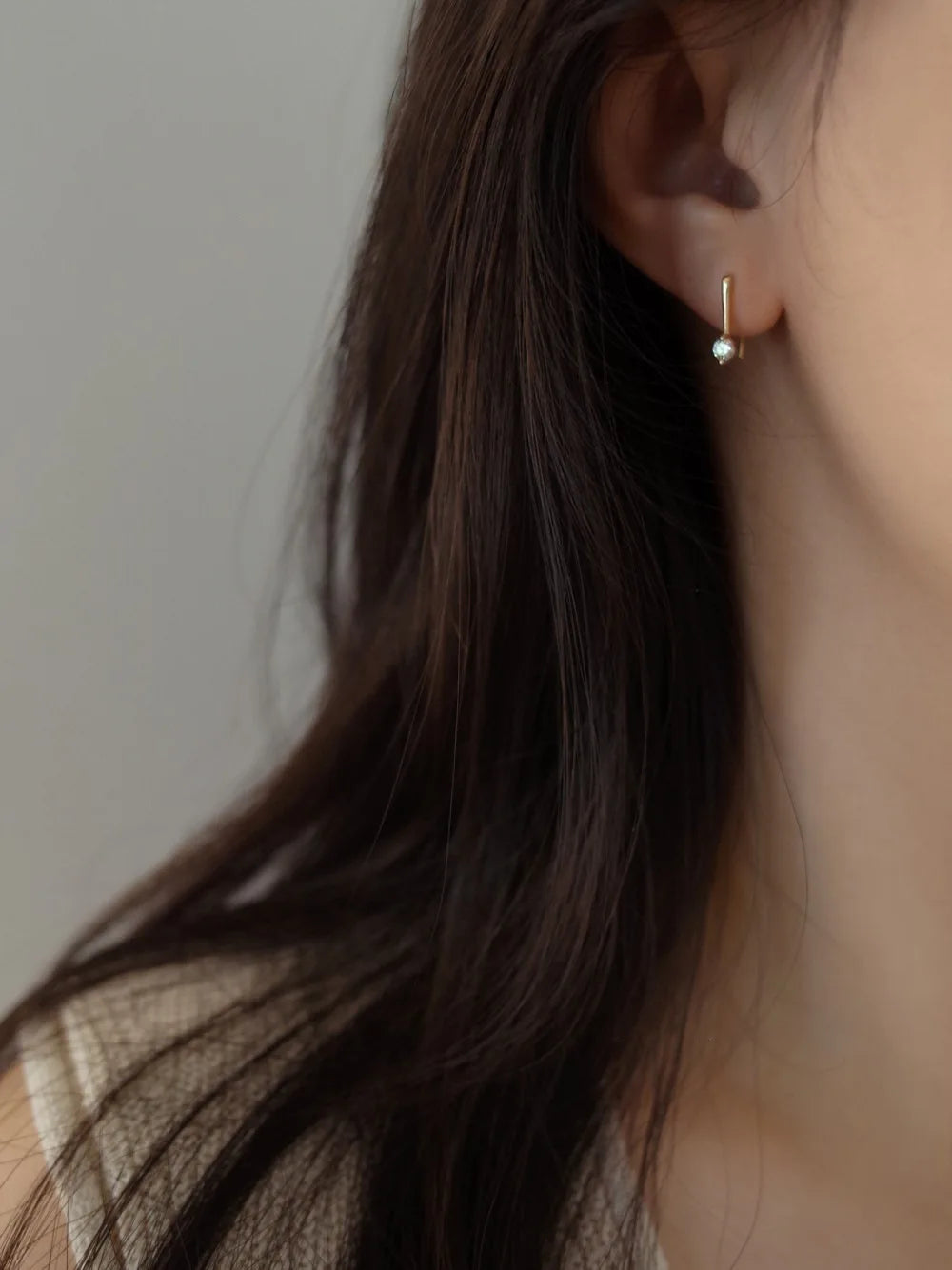 Boucles d'oreilles Inaya argent plaqué or 14K