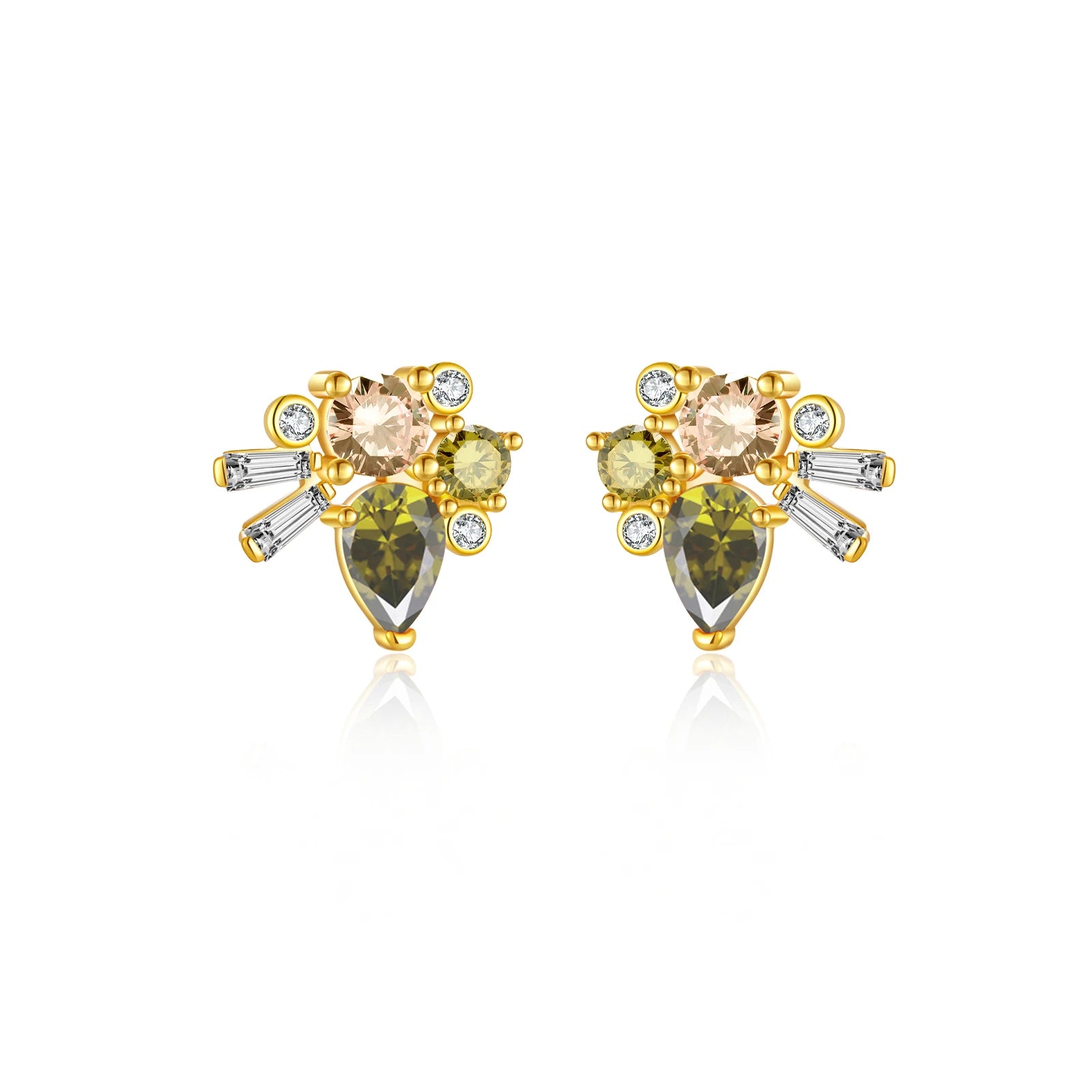 Boucles d'oreilles Paola argent zirconium