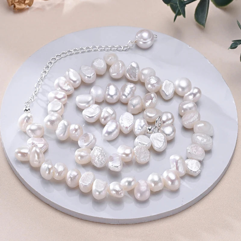 Collier naturel Pearl argent