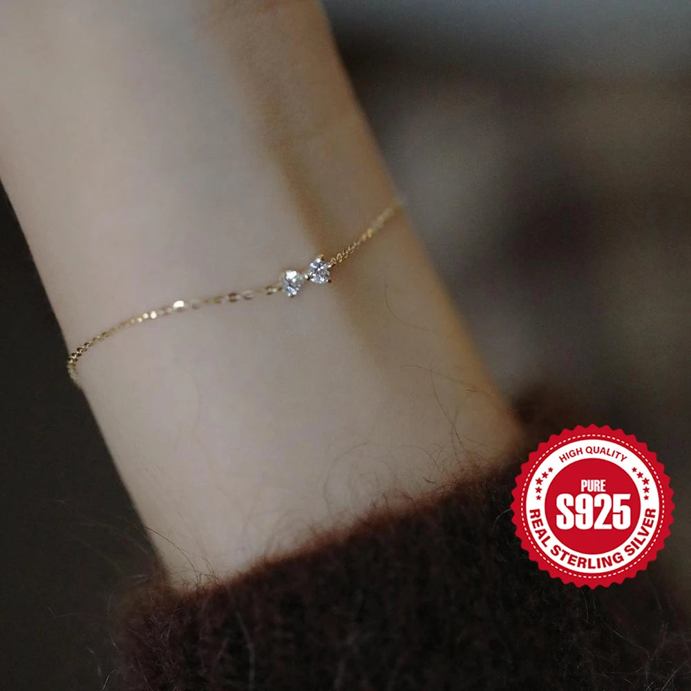 Bracelet bague Zineb argent zirconium