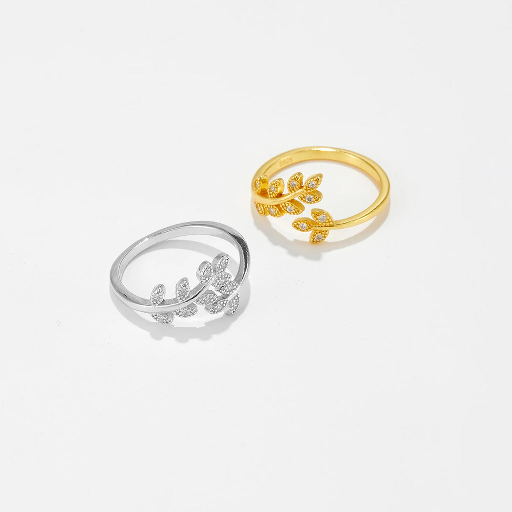 Bague ajustable argent cristal