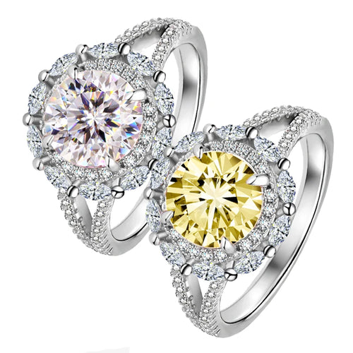 Bague Lovely argent et moissanite diamand