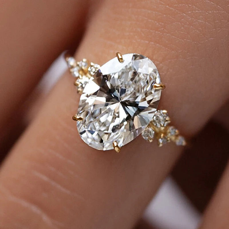 Bague Amira argent moissanite