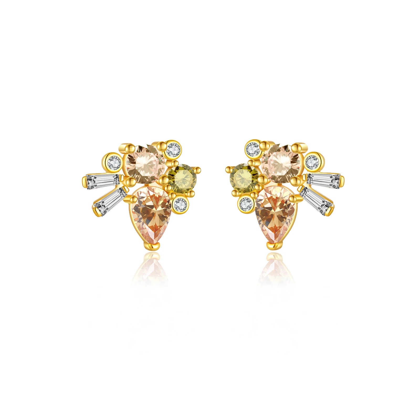 Boucles d'oreilles Paola argent zirconium