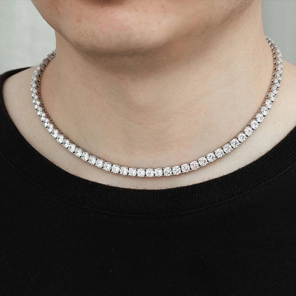 Collier Moggy unisexe zirconium