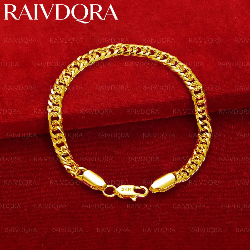 Bracelet Caliope unisexe plaqué or 18k