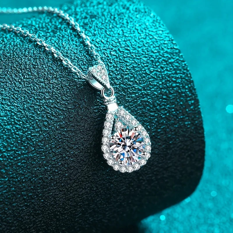 Collier Saadia Argent plaqué or blanc 18k