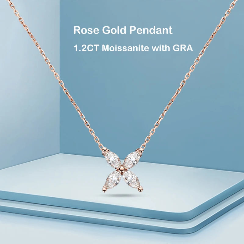 Collier Ewya argent moissanite