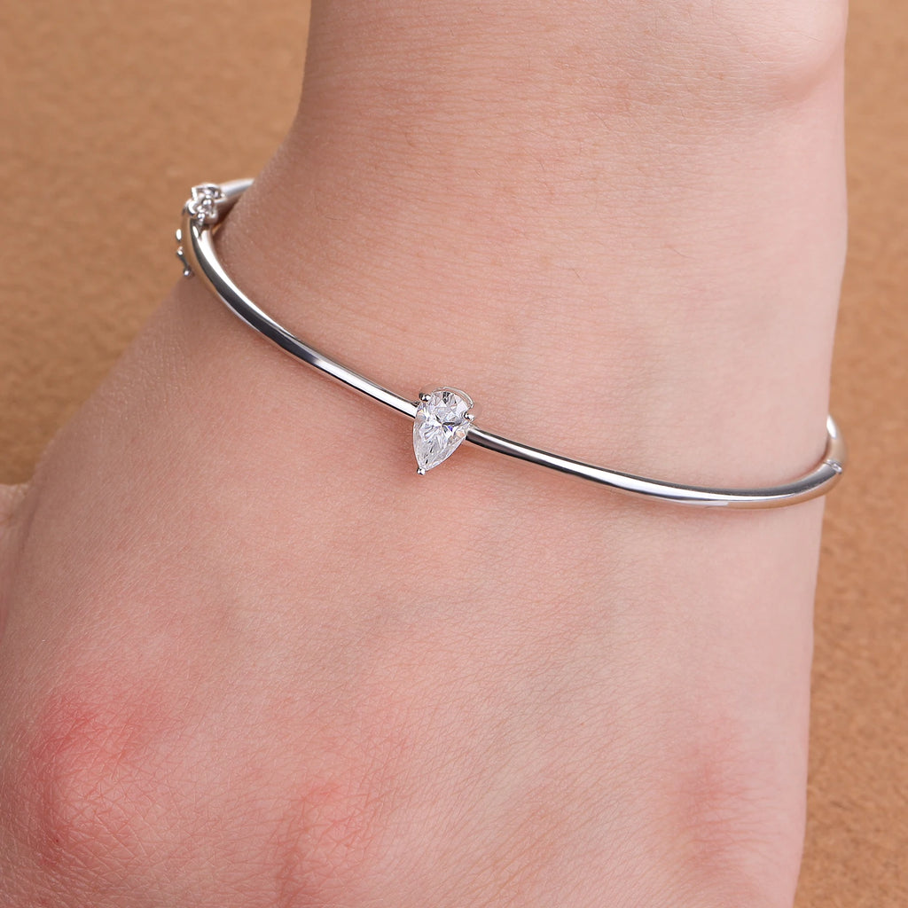 Bracelet Théodora argent moissanite véritable