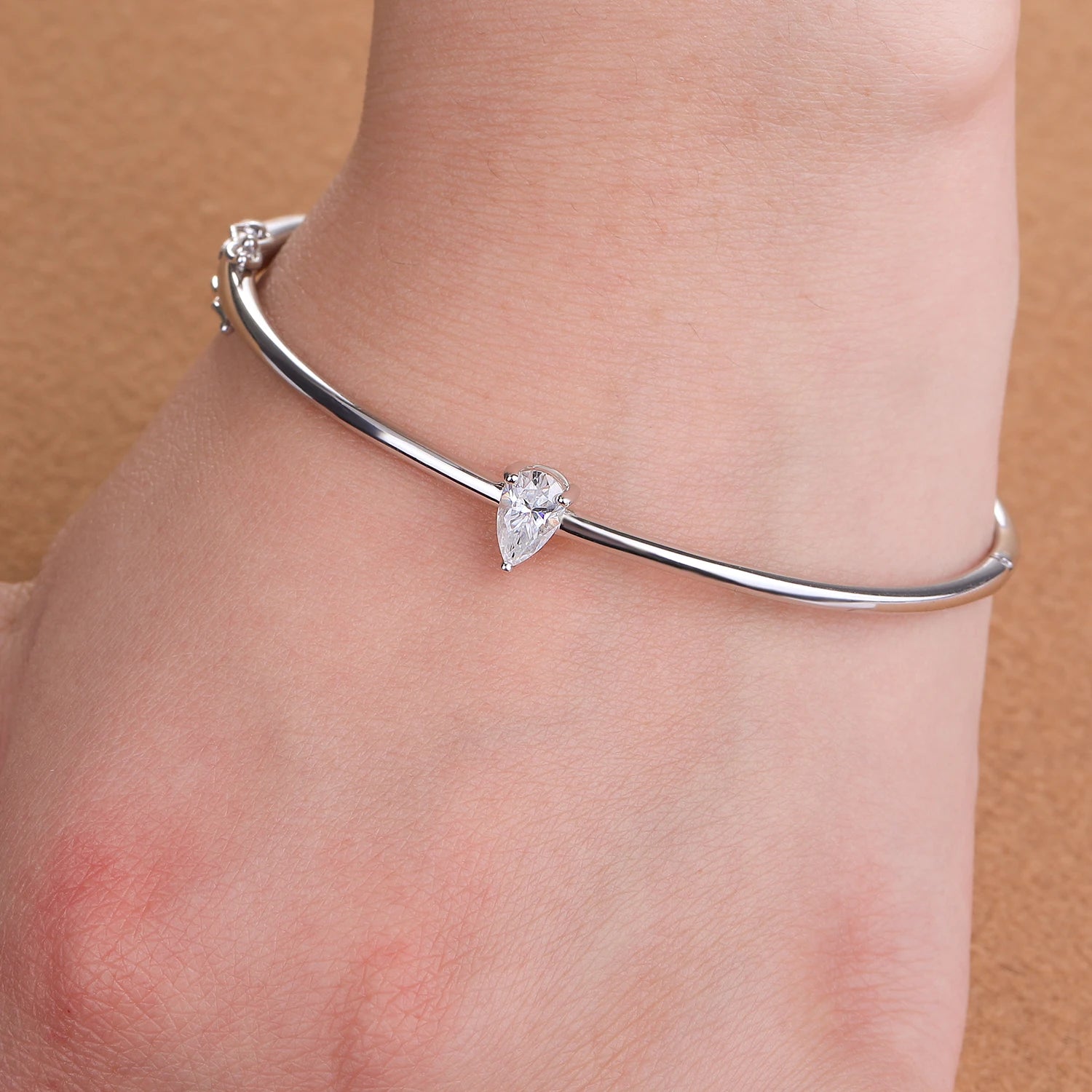 Bracelet Théodora argent moissanite véritable