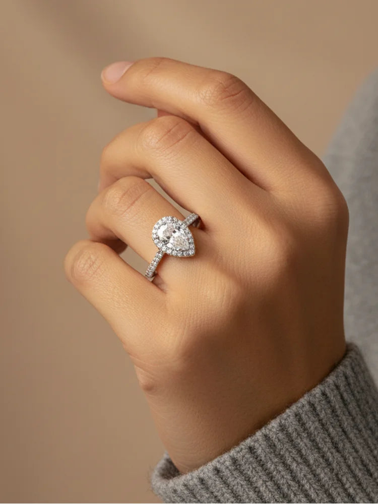 Bague Henna argent zirconium