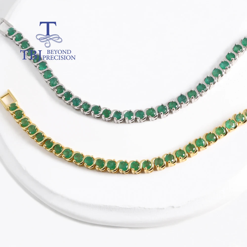 Bracelet Greny argent ou plaqué or 24K pierres naturelles