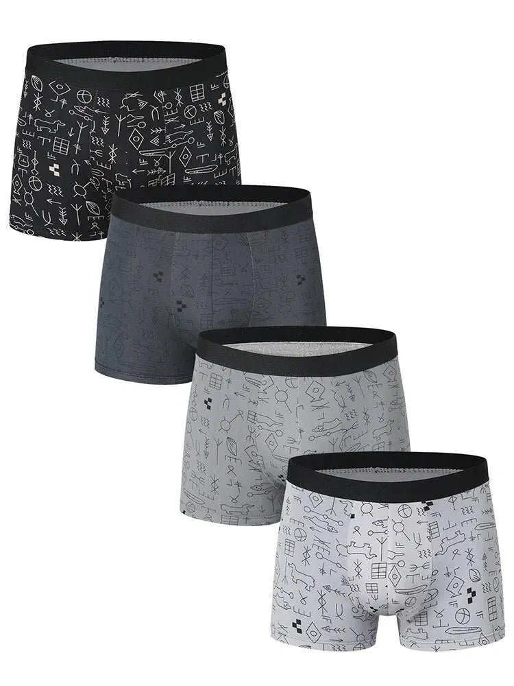 Caleçon à motif x 4