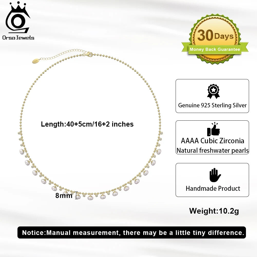 Collier Amey argent perles naturelles