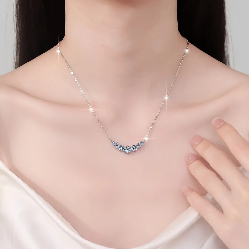 Collier Charlie argent et zirconium