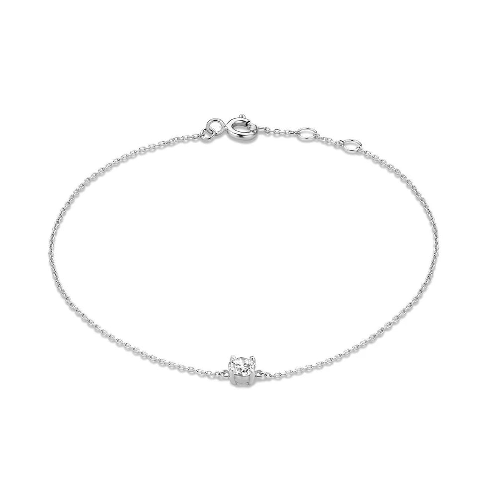 Bracelet bague Zineb argent zirconium