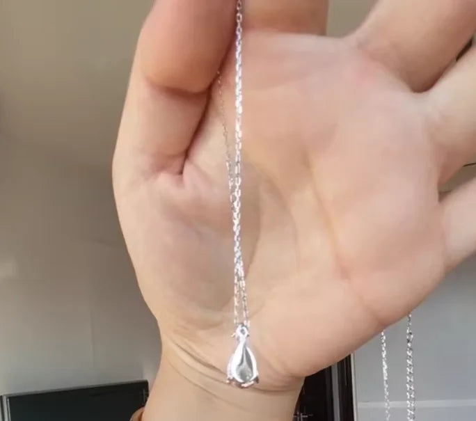 Collier Bialy argent zirconium