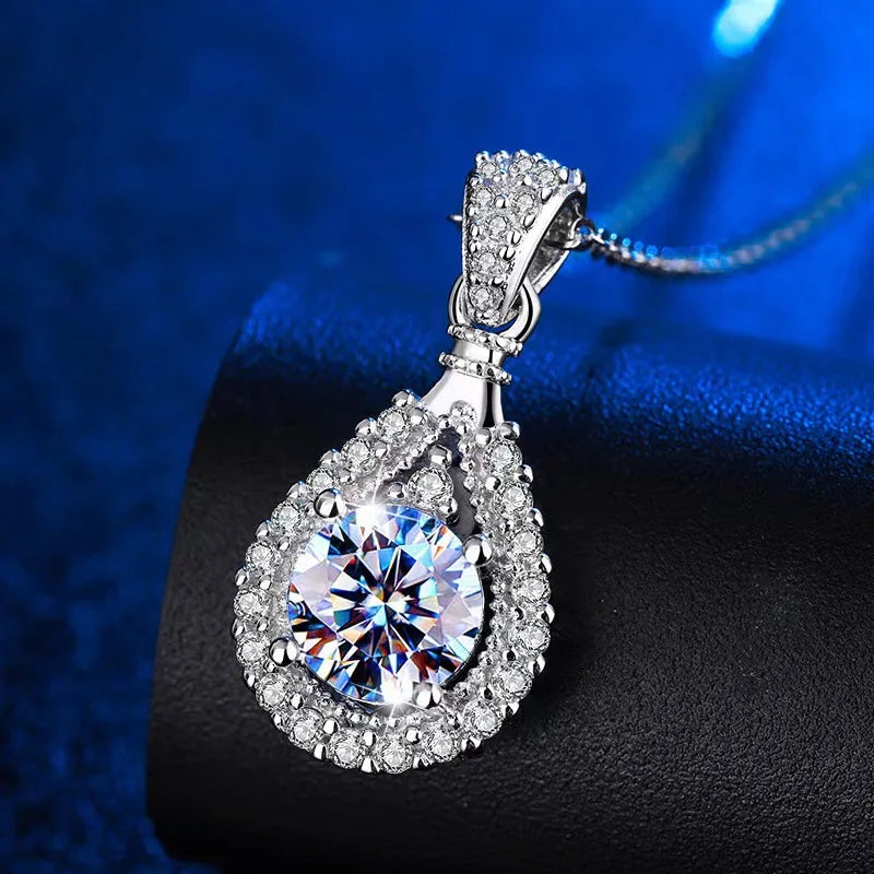 Collier Saadia Argent plaqué or blanc 18k