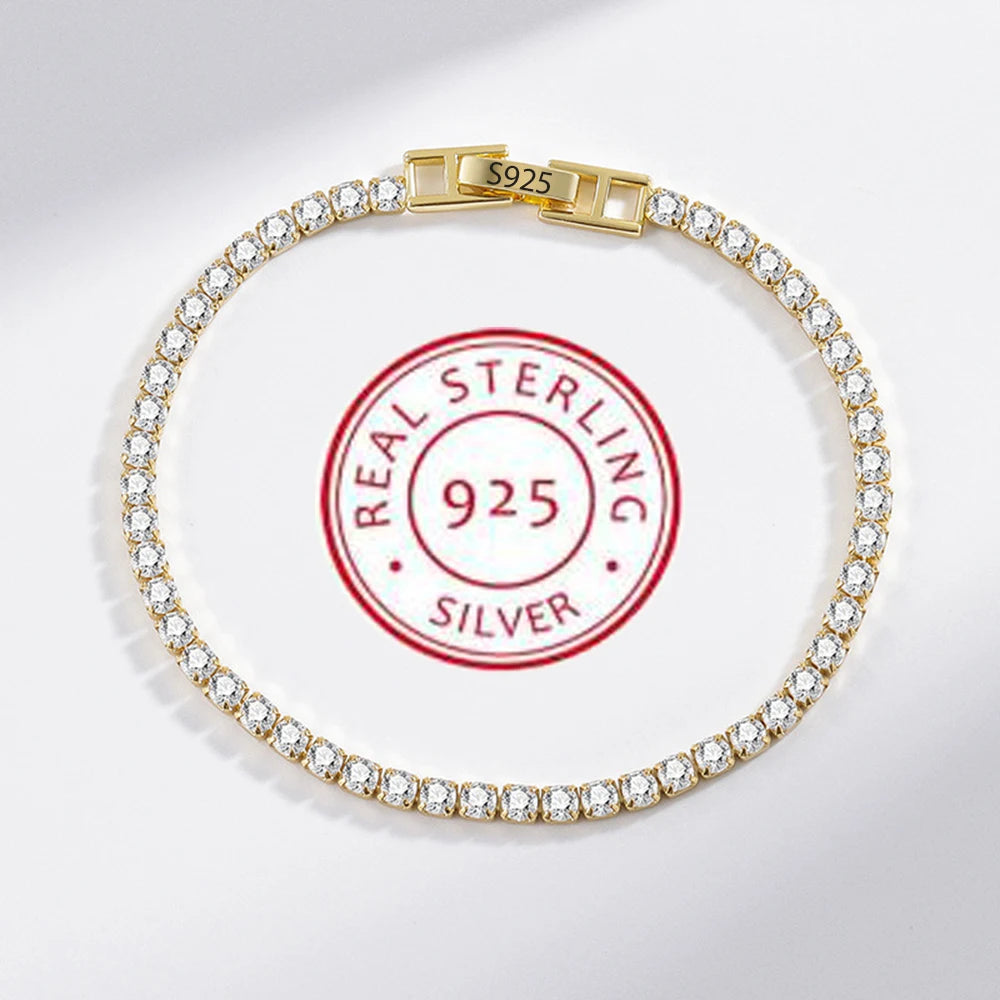 Bracelet Glam argent zirconium